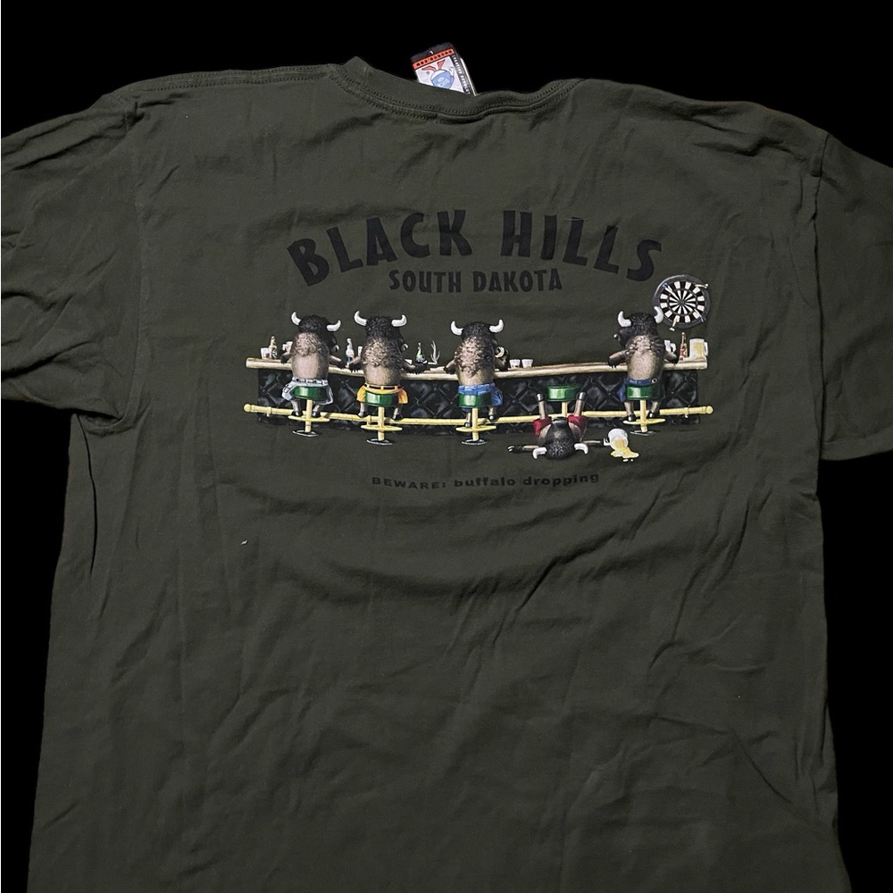 Black Hills South Dakota Beware Buffalo dropping Sz L